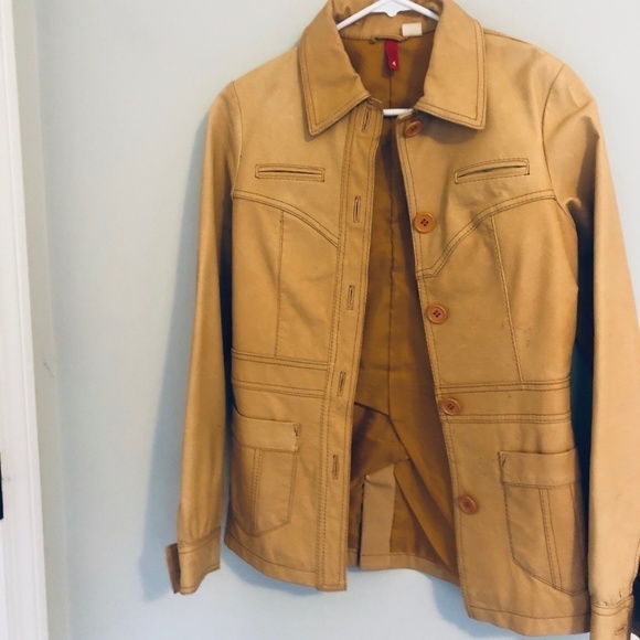 H & M Leather Jacket Size 4 - Picture 3 of 6